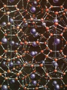 Pastel drawing of Xenon Hydrate by Roger Hayward. 1964.